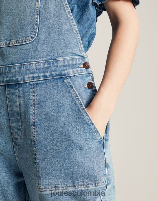 Joules vestir mujer overol de pernera recta rampling H0604R61 índigo claro