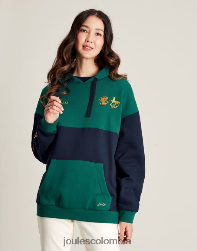 Joules vestir mujer sudadera con capucha bramham unisex H0604R68 Pacífico