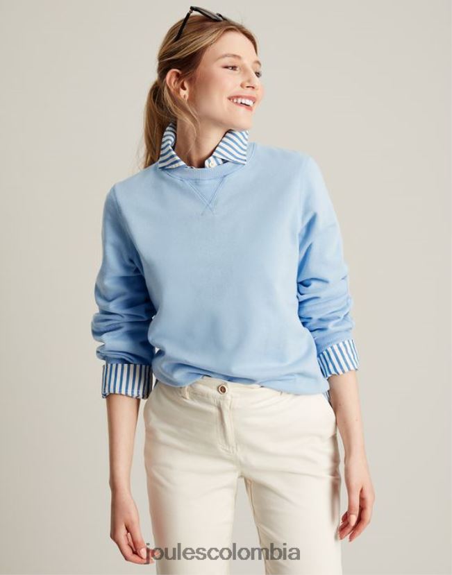 Joules vestir mujer sudadera con cuello redondo amina H0604R21 cielo de yorkshire