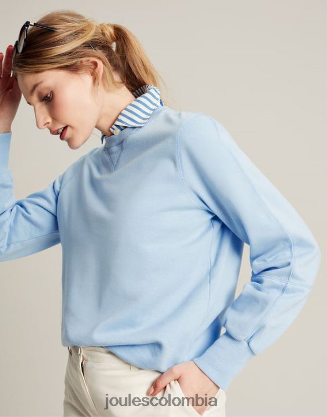 Joules vestir mujer sudadera con cuello redondo amina H0604R21 cielo de yorkshire