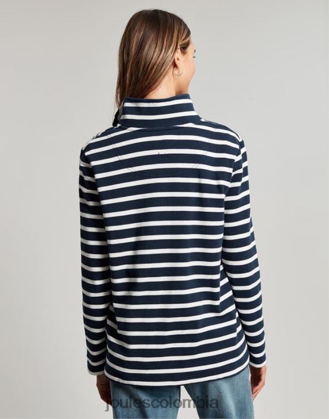 Joules vestir mujer sudadera con rayas H0604R27 raya crema azul marino