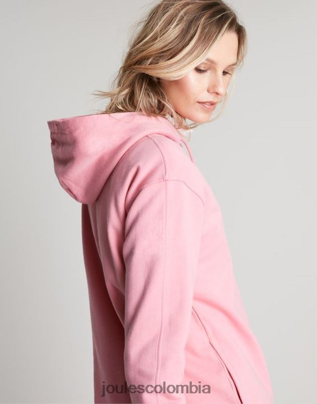 Joules vestir mujer sudadera katie relajada con capucha H0604R67 rosa