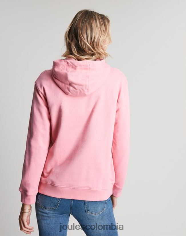 Joules vestir mujer sudadera katie relajada con capucha H0604R67 rosa