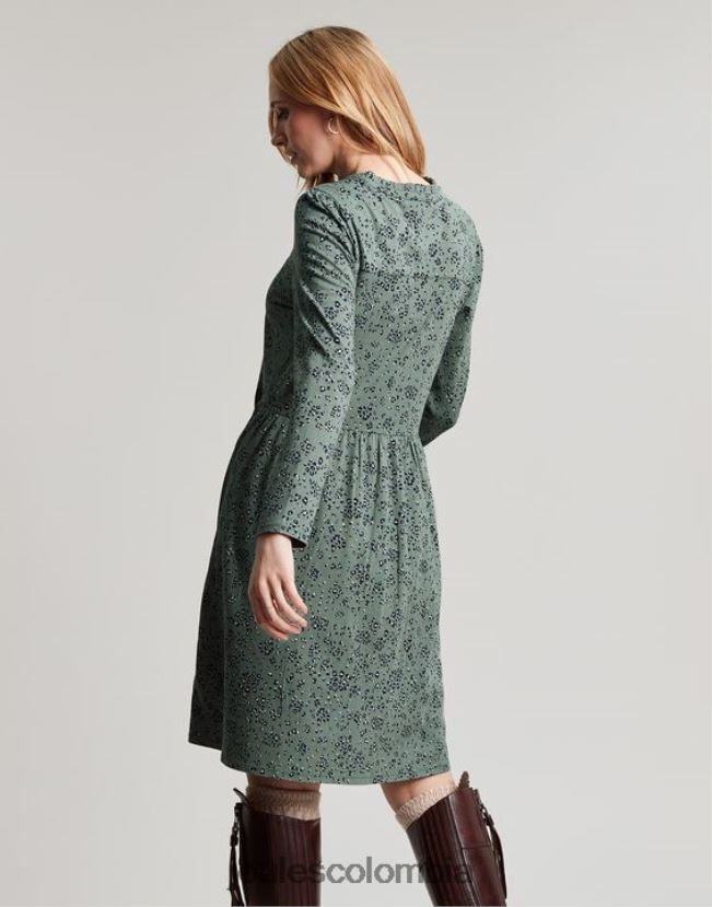 Joules vestir mujer vestido aurora de punto con cremallera H0604R19 leopardo laurel