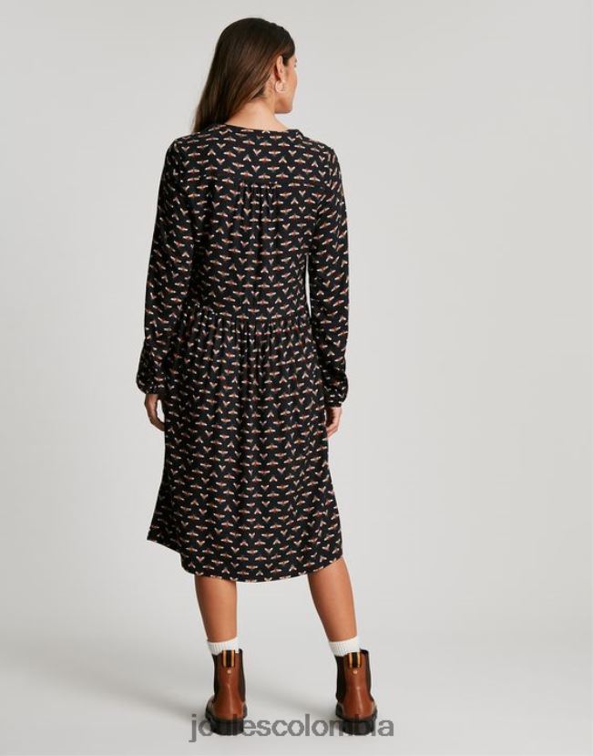 Joules vestir mujer vestido camisero sophia con media tapeta H0604R138 abeja negra