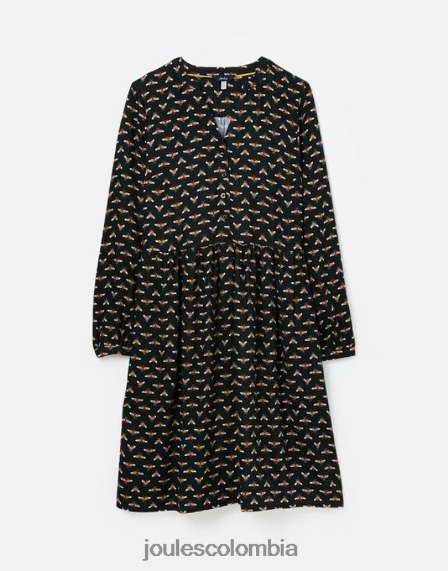 Joules vestir mujer vestido camisero sophia con media tapeta H0604R138 abeja negra