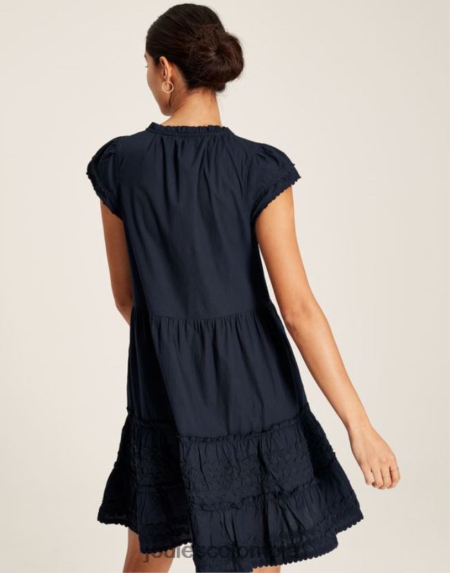 Joules vestir mujer vestido corto con volantes Grace H0604R29 marina marina