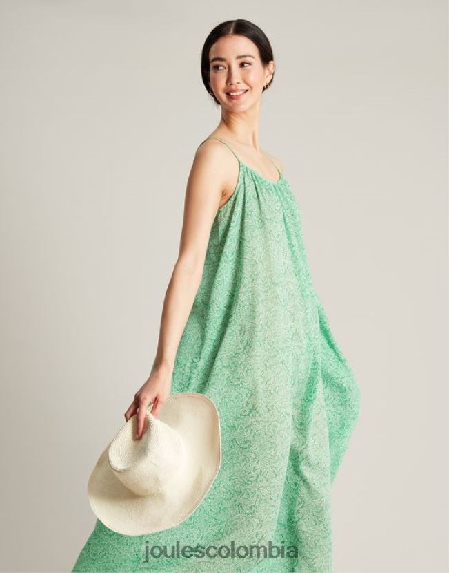 Joules vestir mujer vestido de playa amanda H0604R93 flores verdes
