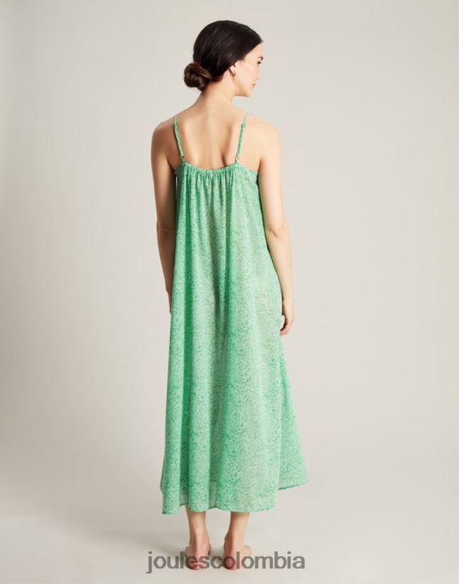 Joules vestir mujer vestido de playa amanda H0604R93 flores verdes