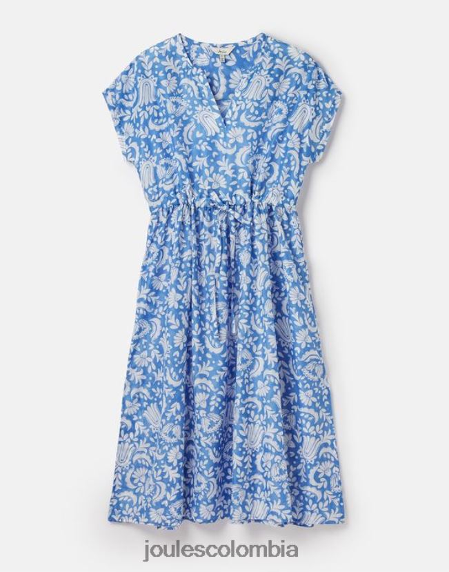 Joules vestir mujer vestido de playa brooke H0604R4 flores azules