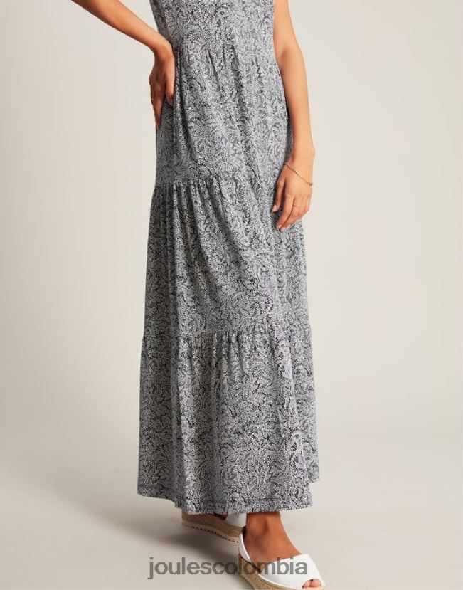 Joules vestir mujer vestido de punto jayne a capas H0604R100 sauce azul oscuro