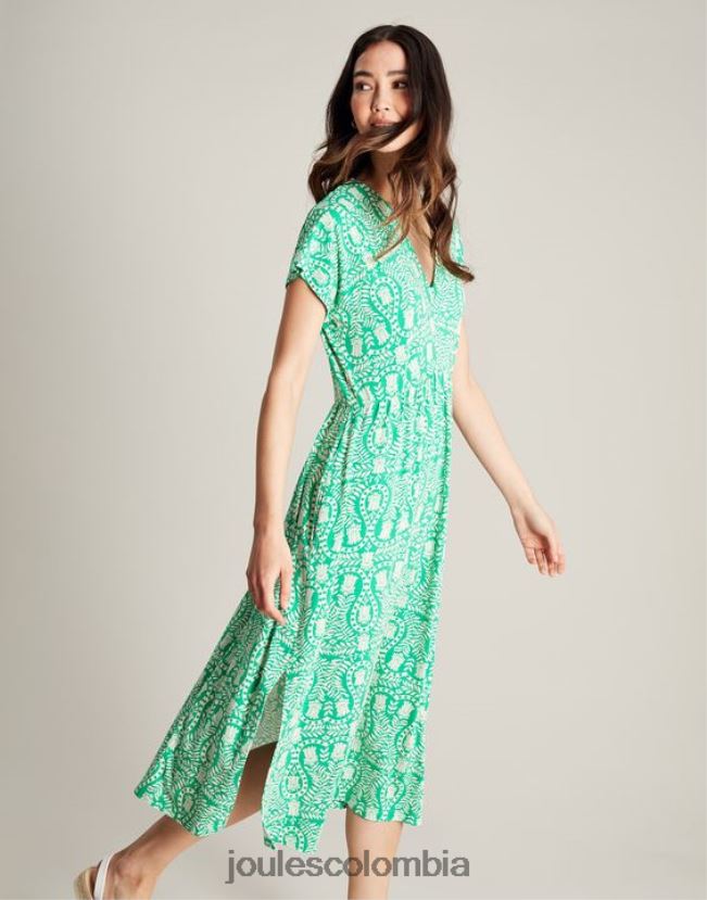 Joules vestir mujer vestido de punto nia H0604R56 flores verdes