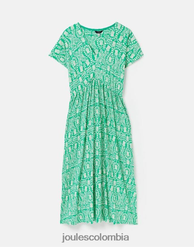 Joules vestir mujer vestido de punto nia H0604R56 flores verdes
