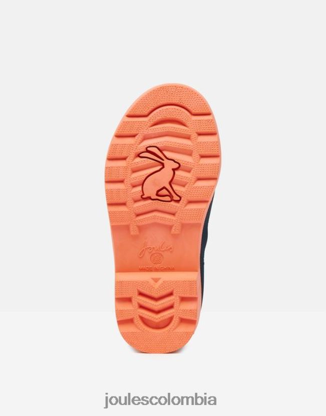 Joules calzado Niños botas de agua impresas H0604R388 dinosaurio marina francesa