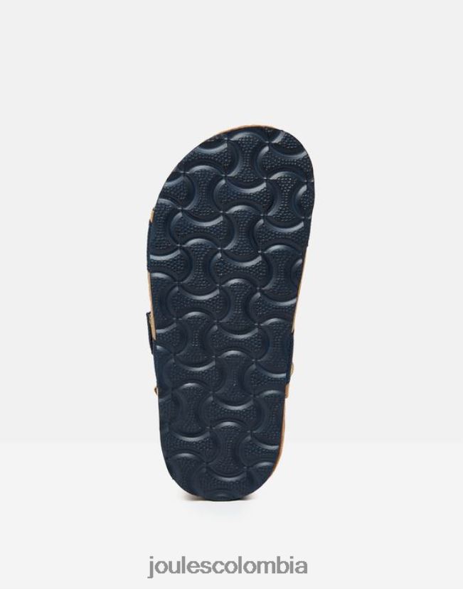 Joules calzado Niños sandalias toby con tira de velcro H0604R389 azul marino bronceado