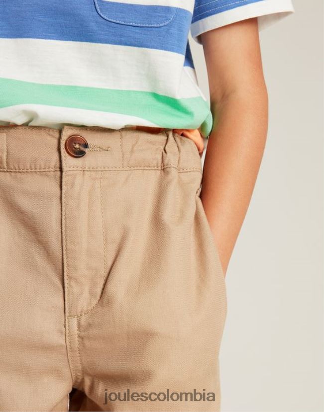 Joules vestir Niños pantalones cortos jake 2-12 años H0604R383 marrón claro