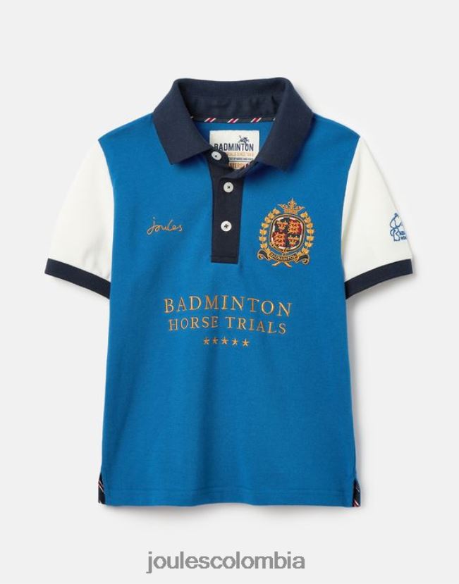Joules vestir Niños Polo de bádminton unisex para niños de 2 a 12 años. H0604R345 azul
