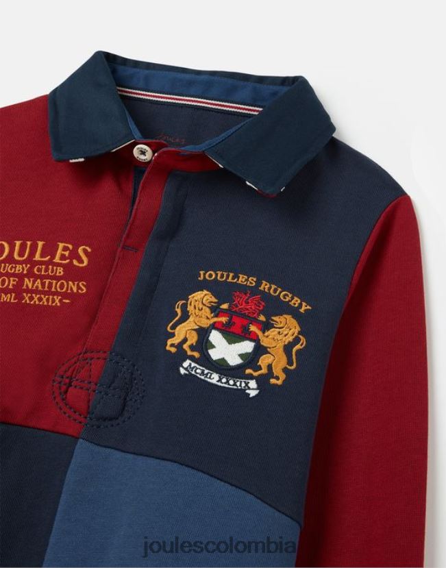 Joules vestir Niños camiseta union rugby 2-12 años H0604R374 marina francesa