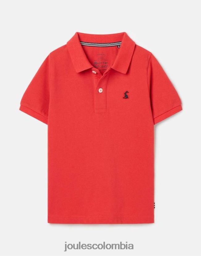 Joules vestir Niños polo woody 2-12 años H0604R380 rojo