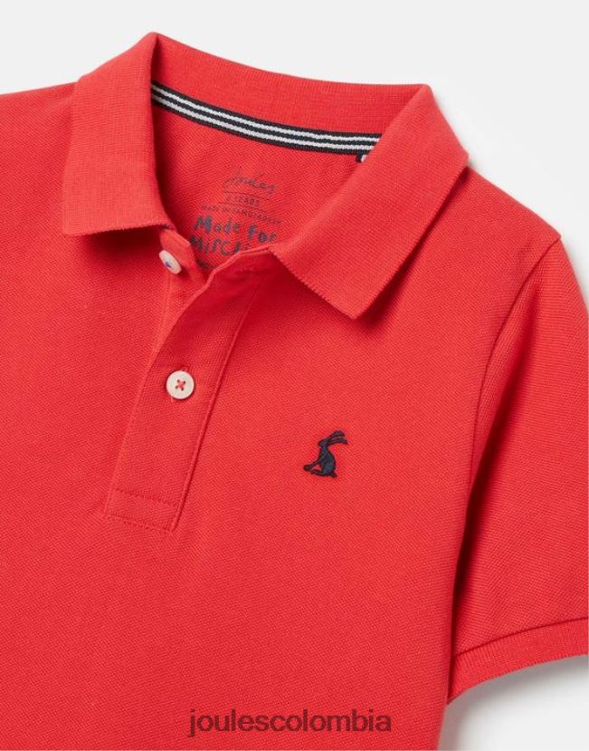 Joules vestir Niños polo woody 2-12 años H0604R380 rojo