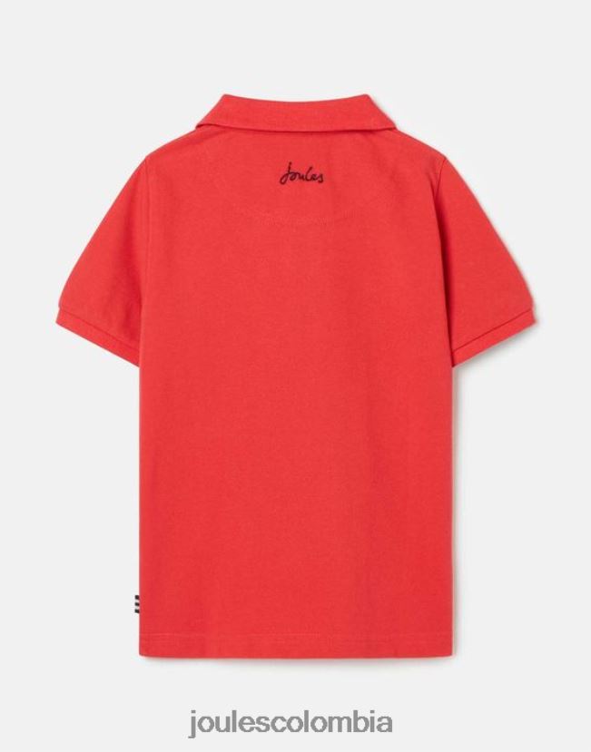 Joules vestir Niños polo woody 2-12 años H0604R380 rojo