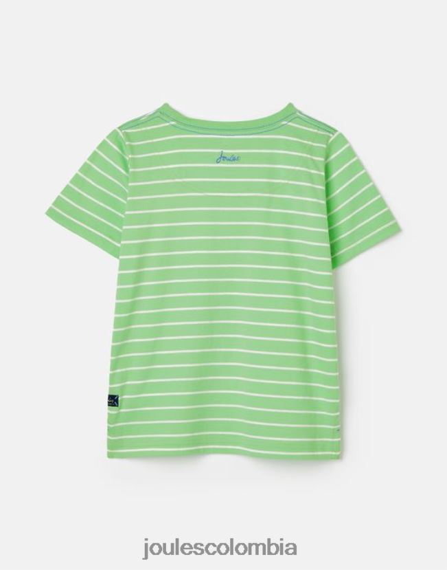 Joules vestir Niños camiseta archie manga corta apliques 2-8 años H0604R367 pulpo verde