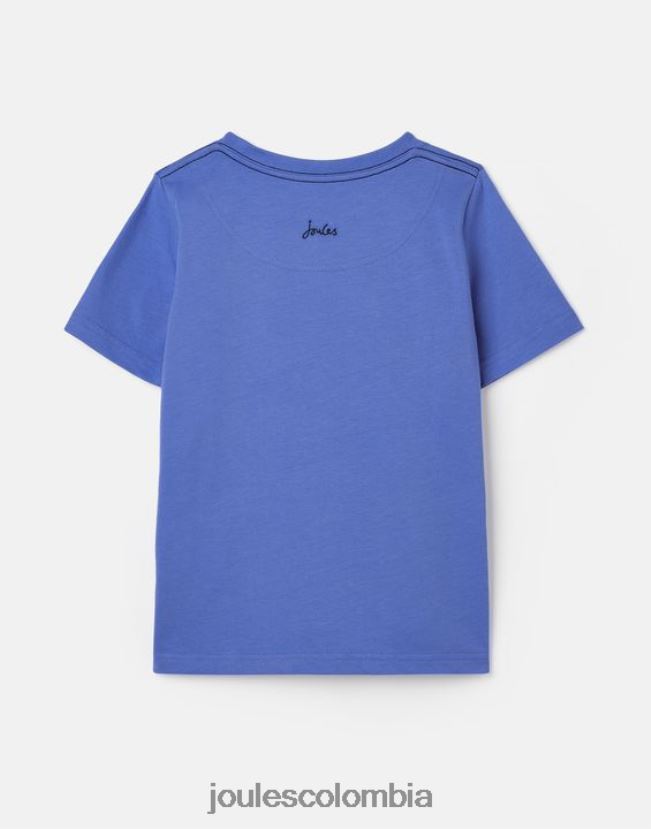 Joules vestir Niños camiseta manga corta ben 2-12 años H0604R353 tiburones azules