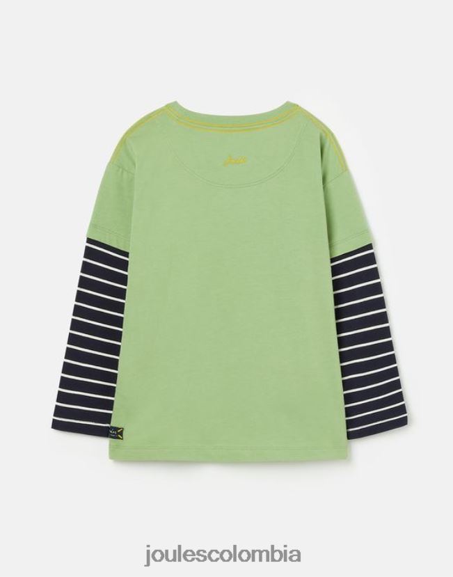 Joules vestir Niños top con ilustraciones de manga larga chomp 2-8 años H0604R341 verde claro