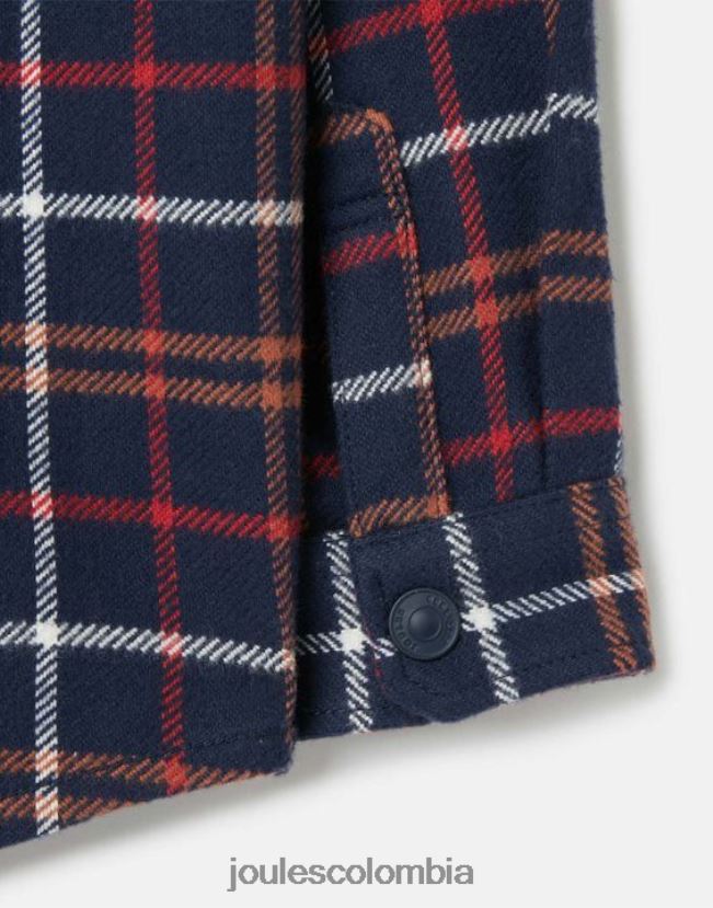 Joules vestir Niños Aiden Shacket 2-12 años H0604R366 cuadros múltiples azul marino