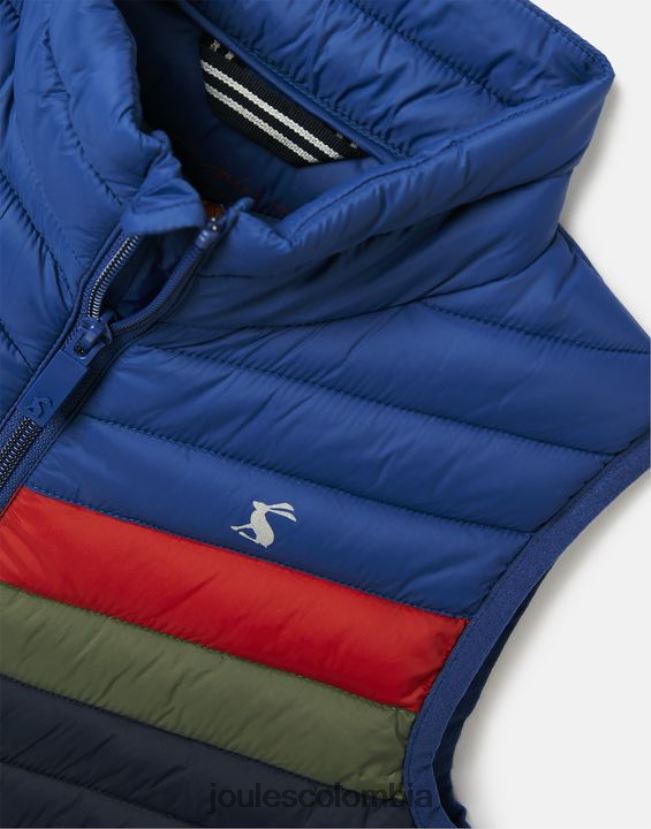 Joules vestir Niños chaleco plegable crofton 2-12 años H0604R347 bloque de color azul marino