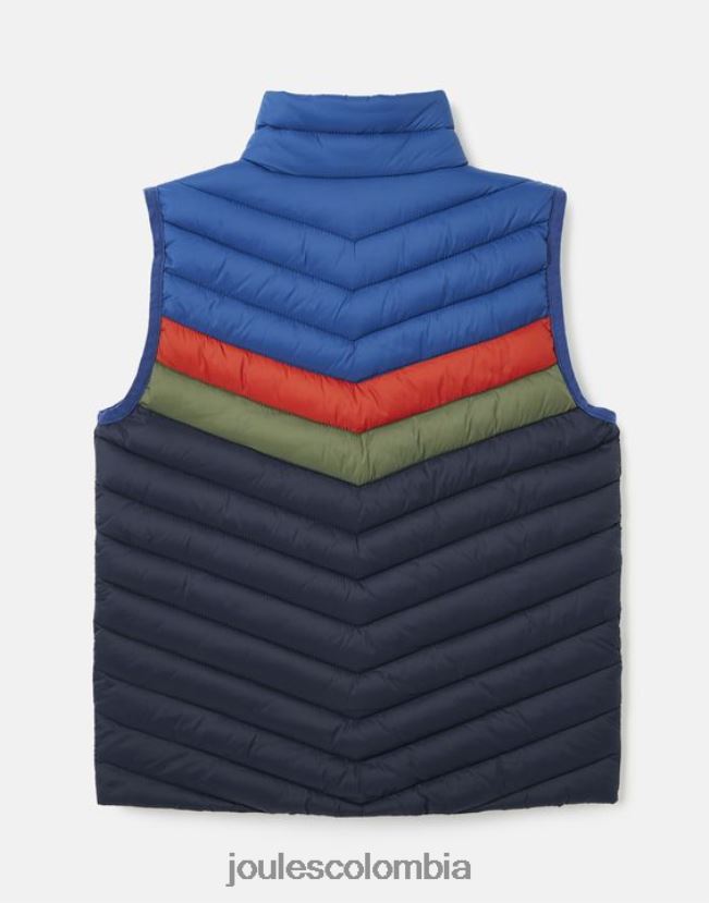 Joules vestir Niños chaleco plegable crofton 2-12 años H0604R347 bloque de color azul marino