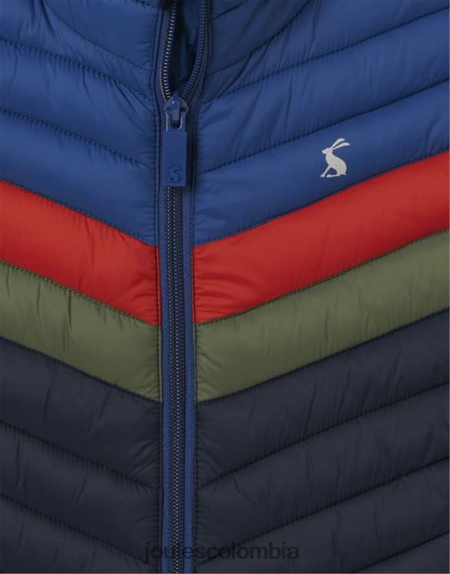 Joules vestir Niños chaleco plegable crofton 2-12 años H0604R347 bloque de color azul marino
