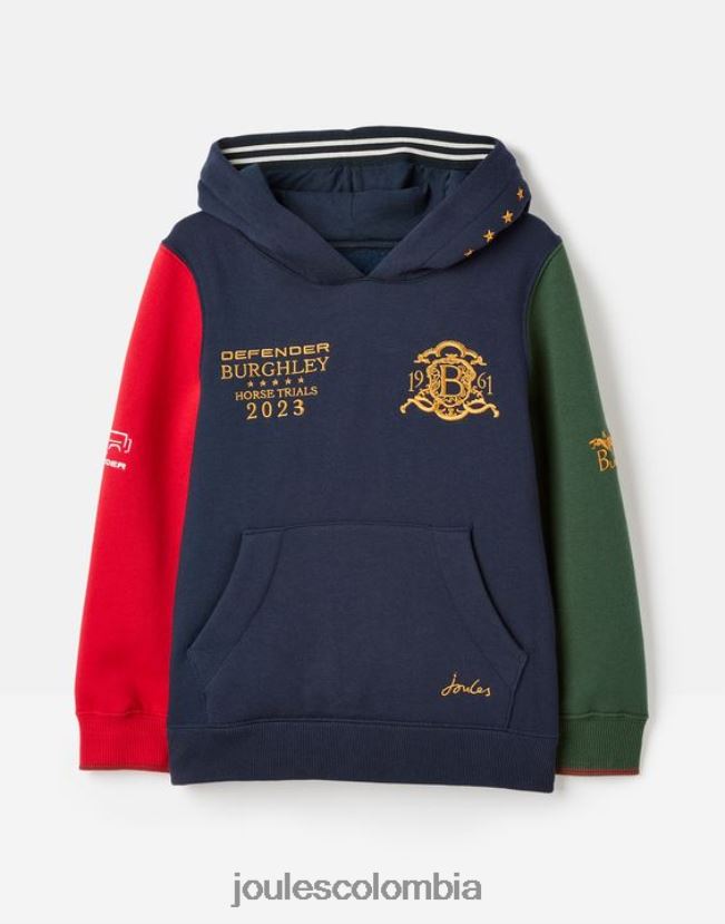 Joules vestir Niños sudadera con capucha unisex burghley 2-12 años H0604R316 marina francesa