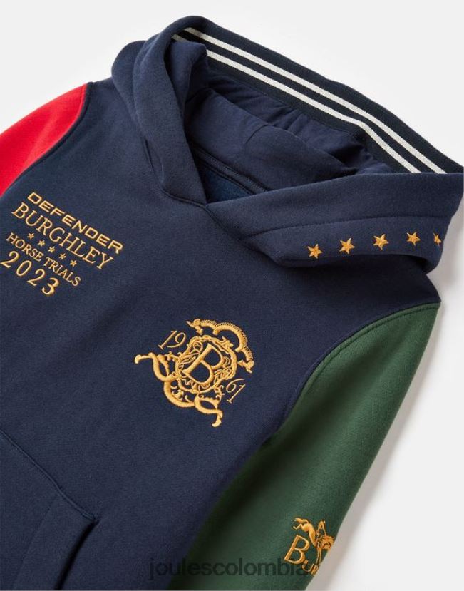 Joules vestir Niños sudadera con capucha unisex burghley 2-12 años H0604R316 marina francesa