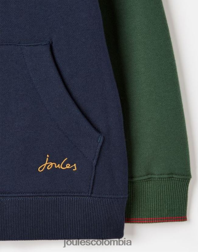 Joules vestir Niños sudadera con capucha unisex burghley 2-12 años H0604R316 marina francesa